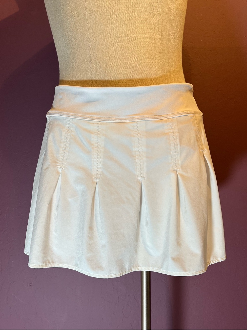 🤍Athleta White Pleated Athletic Skort • Tennis / Pickleball